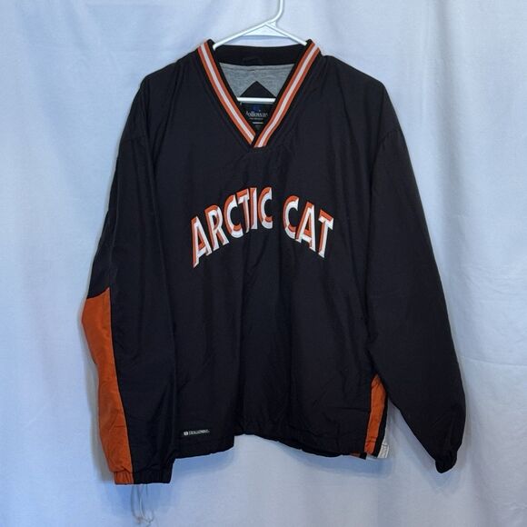 Vintage Arctic Cat Men’s Pullover Snowmobile Jacket Lightweight Coat Size Medium - Picture 1 of 10
